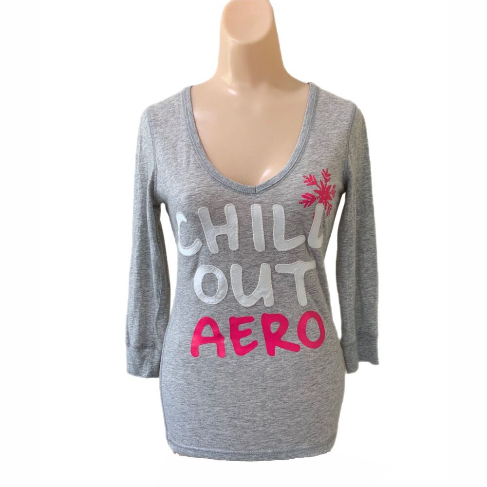 Aeropostale V Neck Top Small